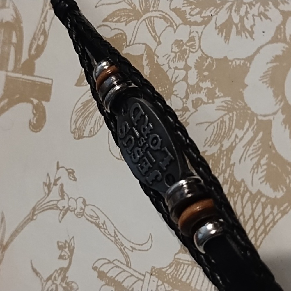 *Religious Leather Cord bracelet
